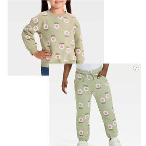Cat & Jack Toddler Girls' Sweatshirt / Pants Matching Set - NWT - 5T